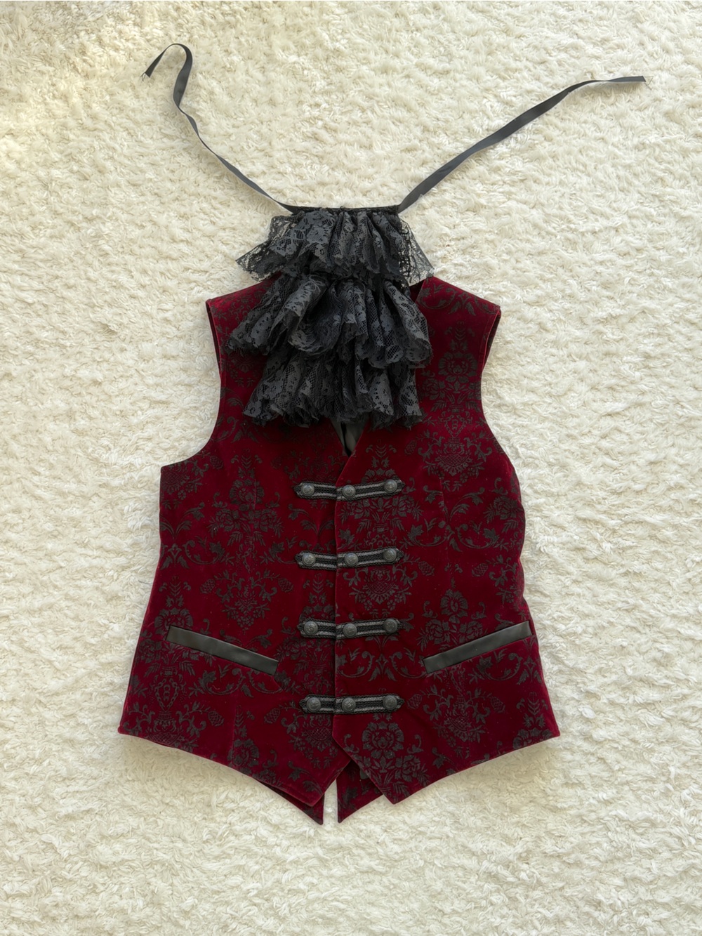 Punk Rave Men’s Vest. Gothic look/ Halloween Dracula. Size M. New